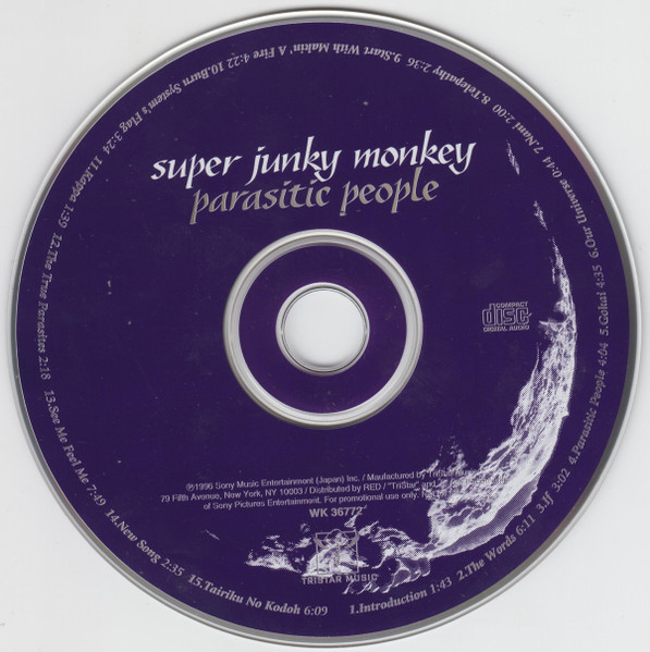 Super Junky Monkey – Parasitic People (1996, CD) - Discogs