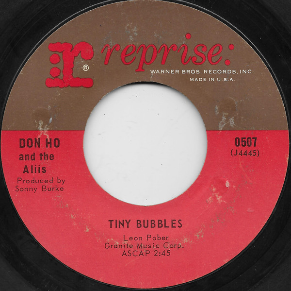 Don Ho And The Aliis – Tiny Bubbles (1966, Santa Maria Pressing