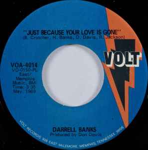 Darrell Banks - Just Because Your Love Is Gone / I'm The One Who Loves You album cover