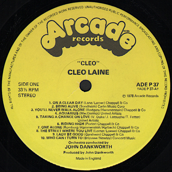 ladda ner album Download Cleo Laine - Cleo Cleo Laine Sings 20 Famous Show Hits album