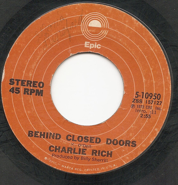 Charlie Rich Behind Closed Doors 1973 Terre Haute Pressing Vinyl Discogs 