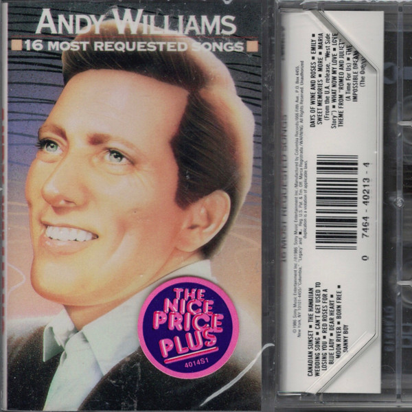 Andy Williams - 16 Most Requested Songs | Releases | Discogs