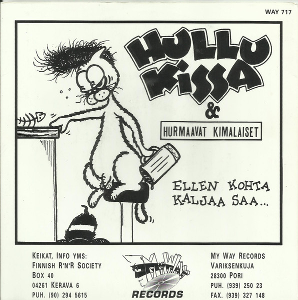 Hullu Kissa & Hurmaavat Kimalaiset – Ellen Kohta Kaljaa Saa... (1992,  Vinyl) - Discogs