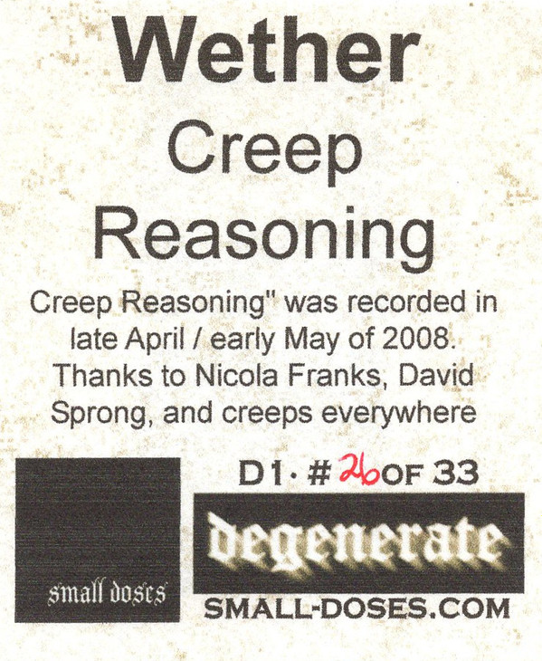 télécharger l'album Wether - Creep Reasoning