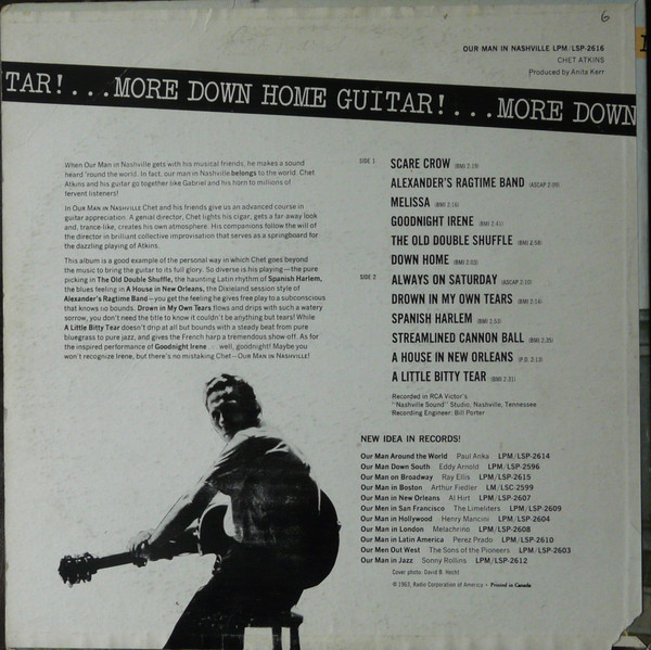 last ned album Chet Atkins - Our Man In Nashville