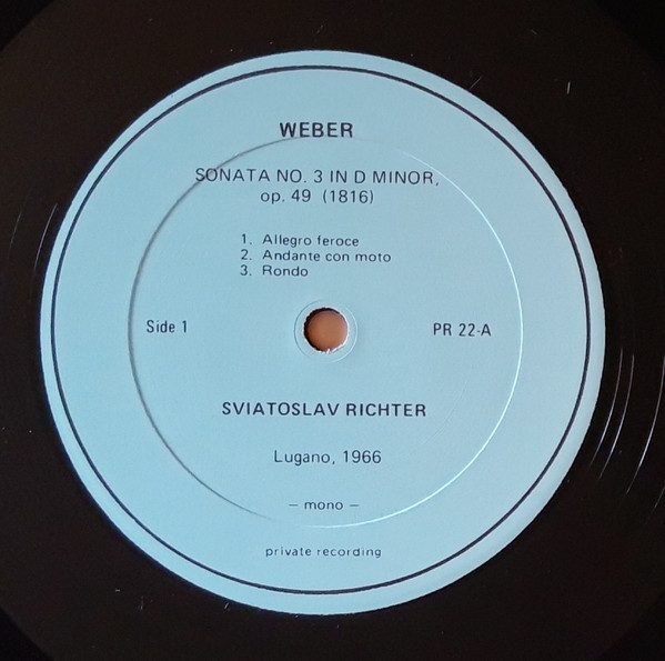 ladda ner album Weber, Schubert, Sviatoslav Richter - Sonata 3 op49 Sonata in B op147