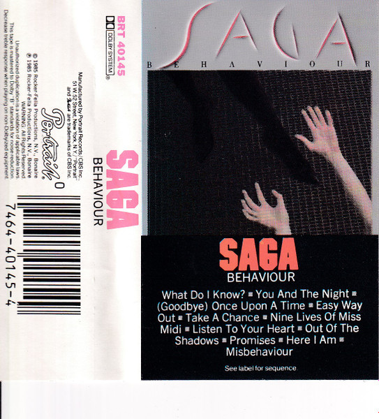 Saga – Behaviour (1985, Cassette) - Discogs