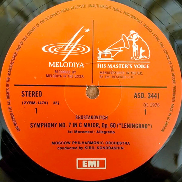 descargar álbum Shostakovich, Kiril Kondrashin Conducting The Moscow Philharmonic Orchestra - Symphony No 7 In C Major Opus 60 Leningrad The Execution Of Stepan Razin Opus 119