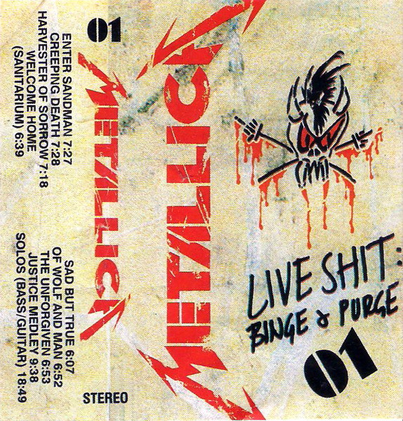 Metallica – Live Shit: Binge & Purge (1993, Cassette) - Discogs