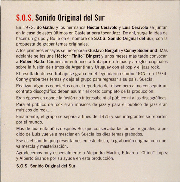 ladda ner album Sonido Original Del Sur - SOS