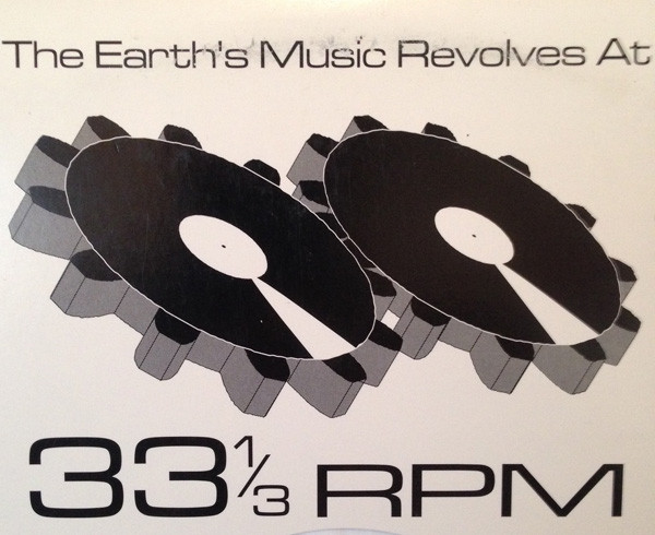 33 1⁄3 rpm microgroove vinyl record .925 Sterling Silver Cufflinks 
