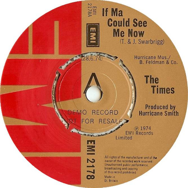 The Times – If Ma Could See Me Now (1974, Vinyl) - Discogs