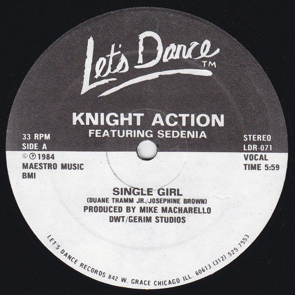 ladda ner album Download Knight Action Featuring Sedenia - Single Girl BW RTrax album