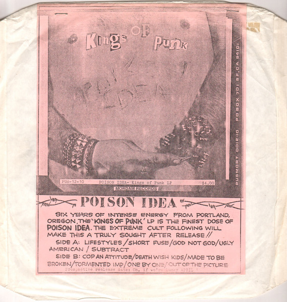 Poison Idea – Kings Of Punk (2022, Vinyl) - Discogs