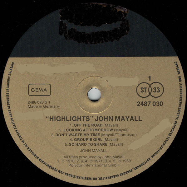 télécharger l'album John Mayall - Highlights