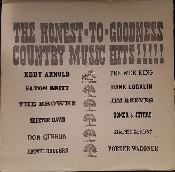 lataa albumi Various - The Honest To Goodness Country Music Hits