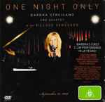 Cover of One Night Only: Barbra Streisand And Quartet Live At The Village Vanguard, 2010-05-03, CD