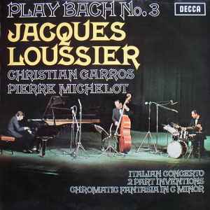 Jacques Loussier - Play Bach No. 3 album cover