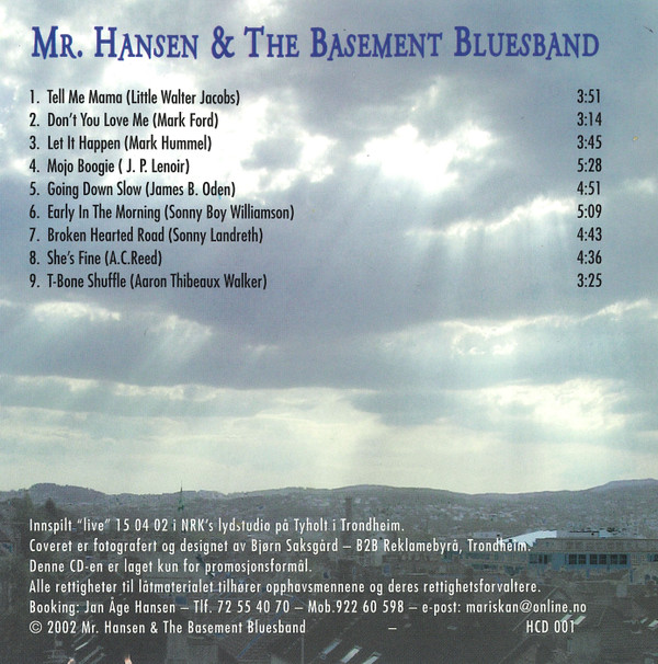 ladda ner album Mr Hansen & The Basement Bluesband - Mr Hansen The Basement Bluesband