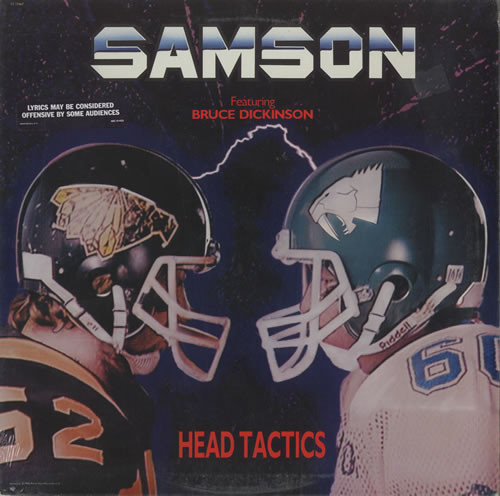 Samson Featuring Bruce Dickinson – Head Tactics (1986, Vinyl 