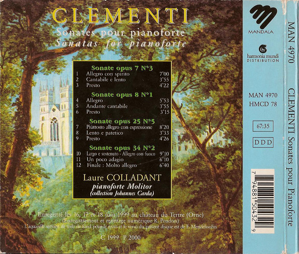 descargar álbum Clementi, Laure Colladant - Sonates Pour Pianoforte