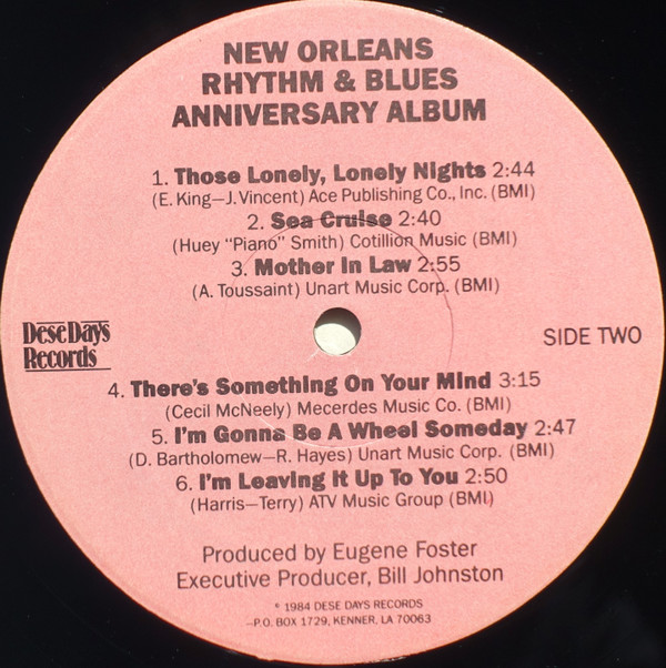 télécharger l'album Various - The Official New Orleans Rhythm Blues Anniversary Album Volume 1