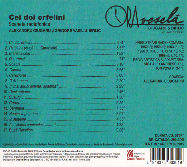 Album herunterladen Giugaru & Birlic - Cei Doi Orfelini Scenete Radiofonice