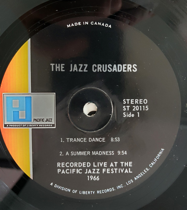 The Jazz Crusaders - The Festival Album | Pacific Jazz (ST 20115) - 4