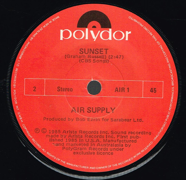 descargar álbum Air Supply - The Power Of Love You Are My Lady Sunset