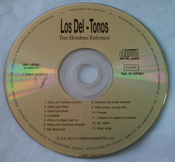 lataa albumi Los DelTonos - Tres Hombres Enfermos