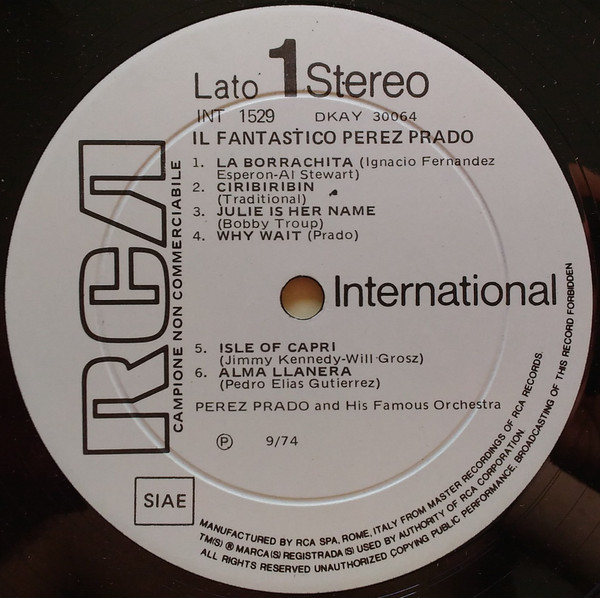 ladda ner album Perez Prado And His Famous Orchestra - Il Fantastico Perez Prado