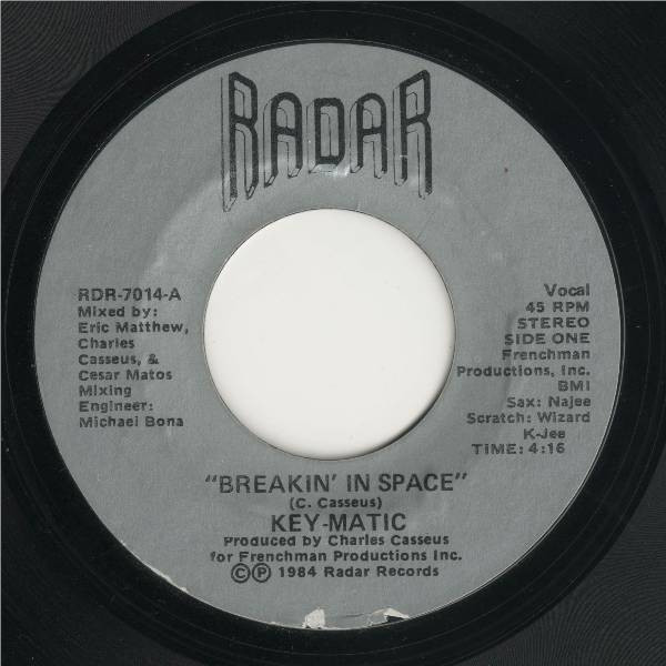 Key-Matic – Breakin' In Space (1984, Vinyl) - Discogs