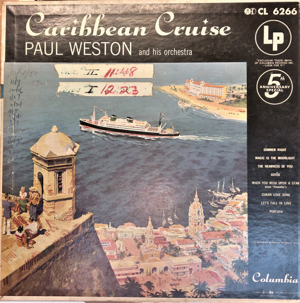 Paul Weston And His Orchestra – Caribbean Cruise (1955, Vinyl