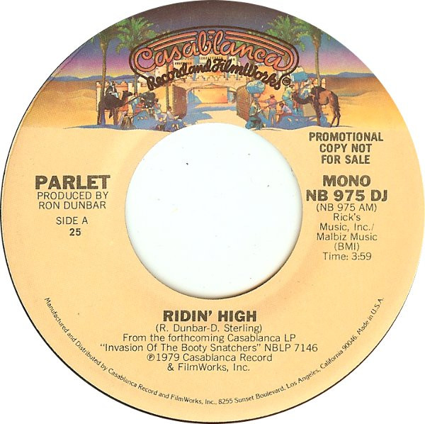 Parlet – Ridin' High (1979, Vinyl) - Discogs