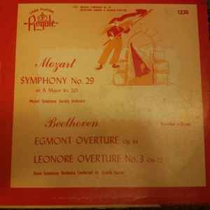 Symphony Orchestra Of Rome - Symphony No. 29 In A Major Kv 201 / Egmont Overture Op. 84 / Leonore Overture No. 3 Op. 72 album cover