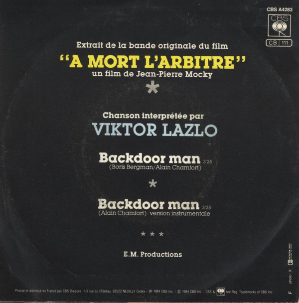 télécharger l'album Viktor Lazlo - Backdoor Man