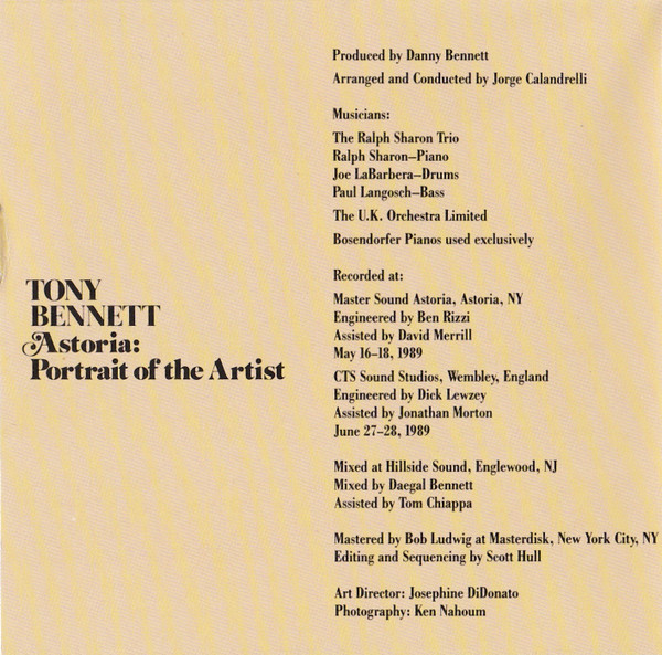 last ned album Tony Bennett - Astoria Portrait Of The Artist