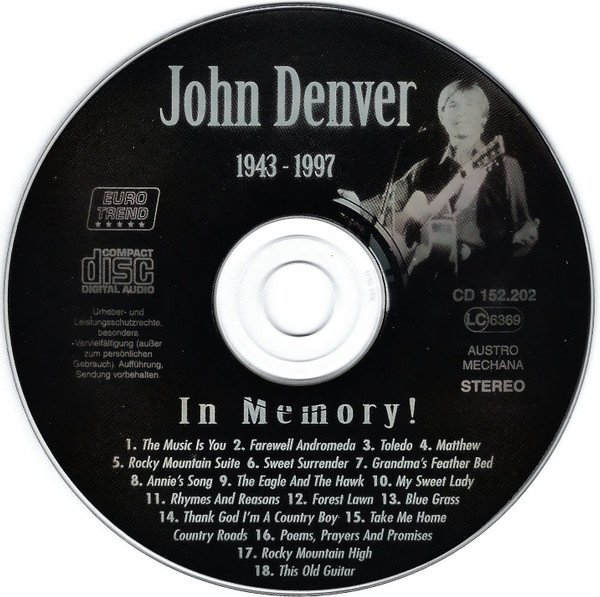lataa albumi John Denver - 1943 1997 In Memory