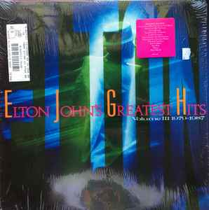 Elton John - Greatest Hits Volume III, 1979-1987 album cover
