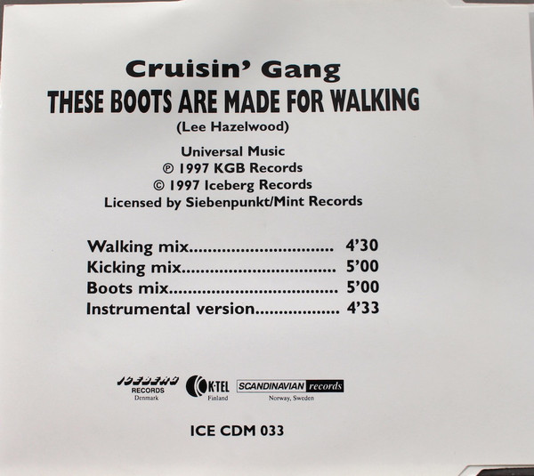Album herunterladen Cruisin' Gang - These Boots Are Made For Walking