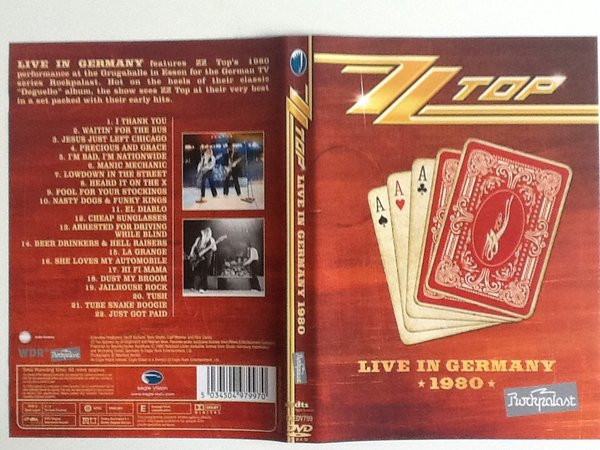 ZZ Top – Live At Rockpalast 1980 (DVD) - Discogs