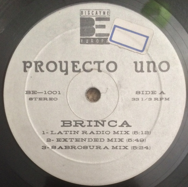 Proyecto Uno – Brinca (1991, Vinyl) - Discogs