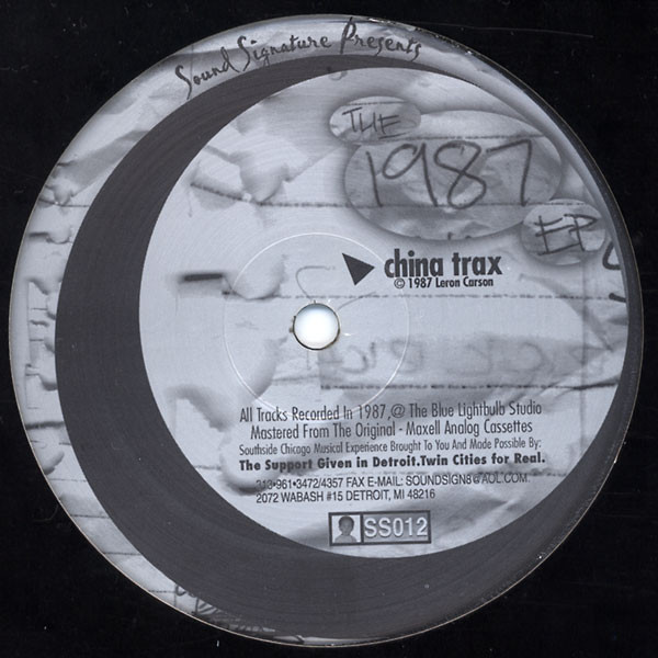 Leron Carson / Theo Parrish – The 1987 EP (2001, Vinyl) - Discogs