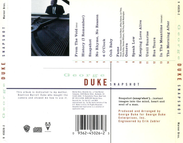 baixar álbum George Duke - Snapshot