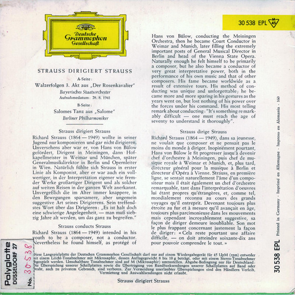 Album herunterladen Richard Strauss - Richard Strauss Dirigiert Richard Strauss