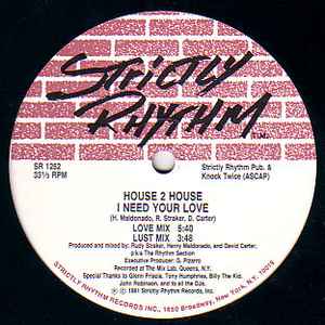 House 2 House - Boom / I Need Your Love (Vinyl, US, 1991) For Sale 