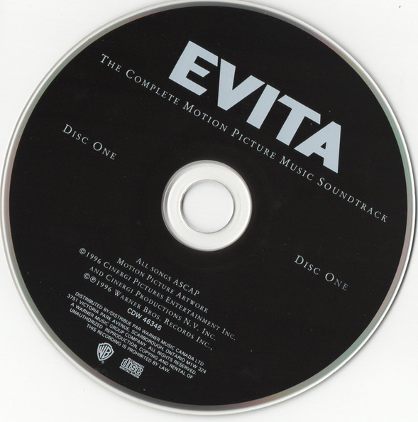 Madonna , Antonio Banderas , Jonathan Pryce , Jimmy Nail - Evita: The Complete Motion Picture Soundtrack | Warner Bros. Records (CDW 46346) - 2