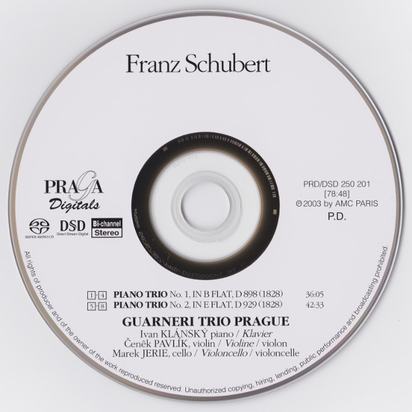 ladda ner album Franz Schubert, Guarneri Trio Prague - Piano Trios No 1 Op99 No 2 Op100