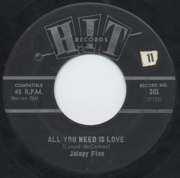 télécharger l'album Jalopy Five The Chellows - All You Need Is Love A Girl Like You