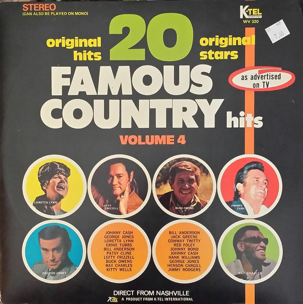 20 Famous Country Hits Volume 4 (1971, Vinyl) - Discogs